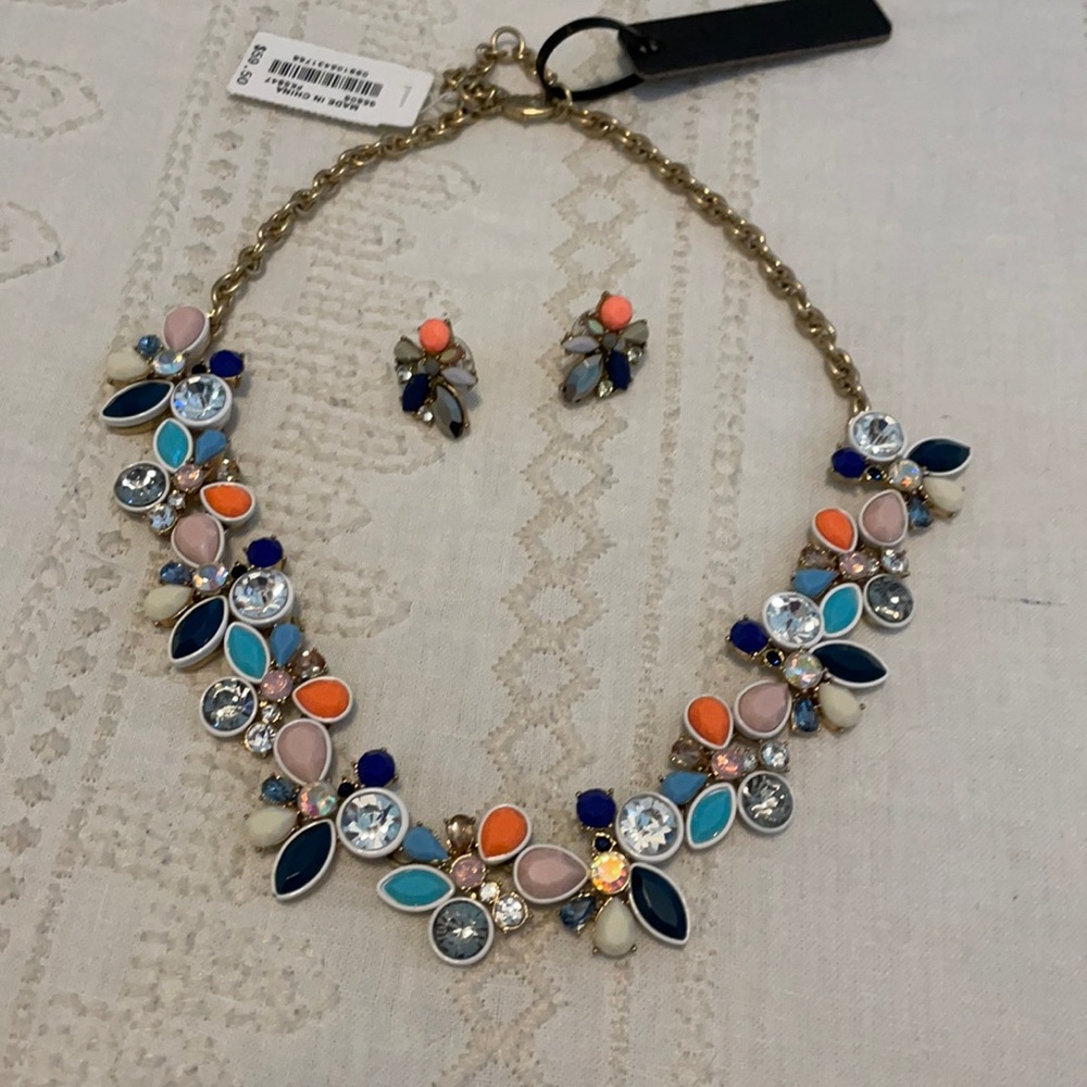 JCrew necklace and earring set
